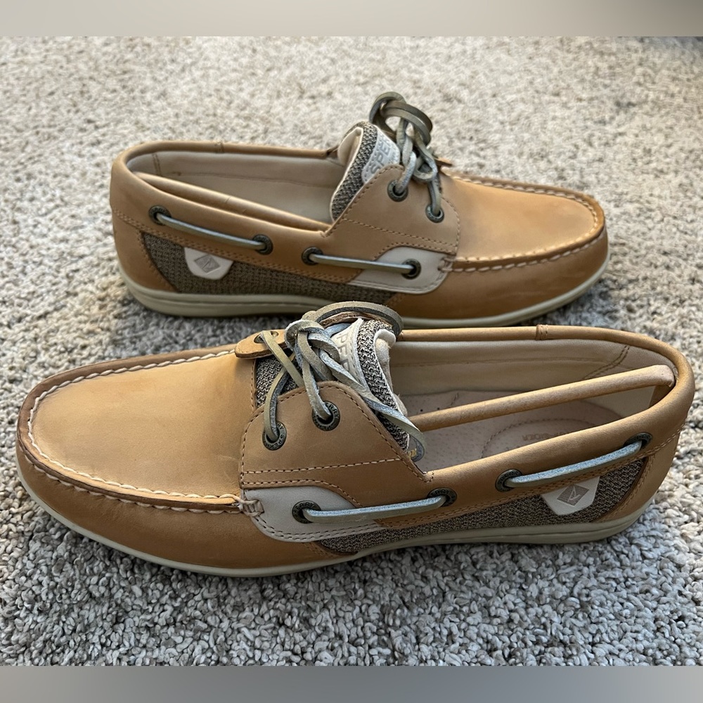 NWT Women’s Sperry Koifish boat shoe - 8.5 Linen Oat